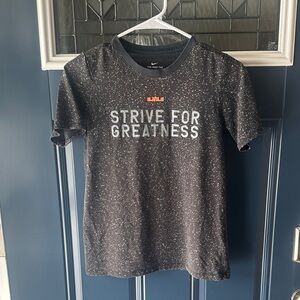 Nike Black Dri-FIT Tee with White Speckles